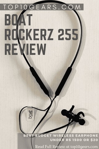 Boat Rockerz Sports wireless earphone 255 Review