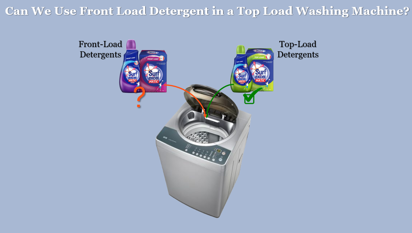 front loading detergent in a top load washing machine