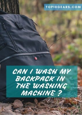 Can I wash my Backpack in a Washing Machine