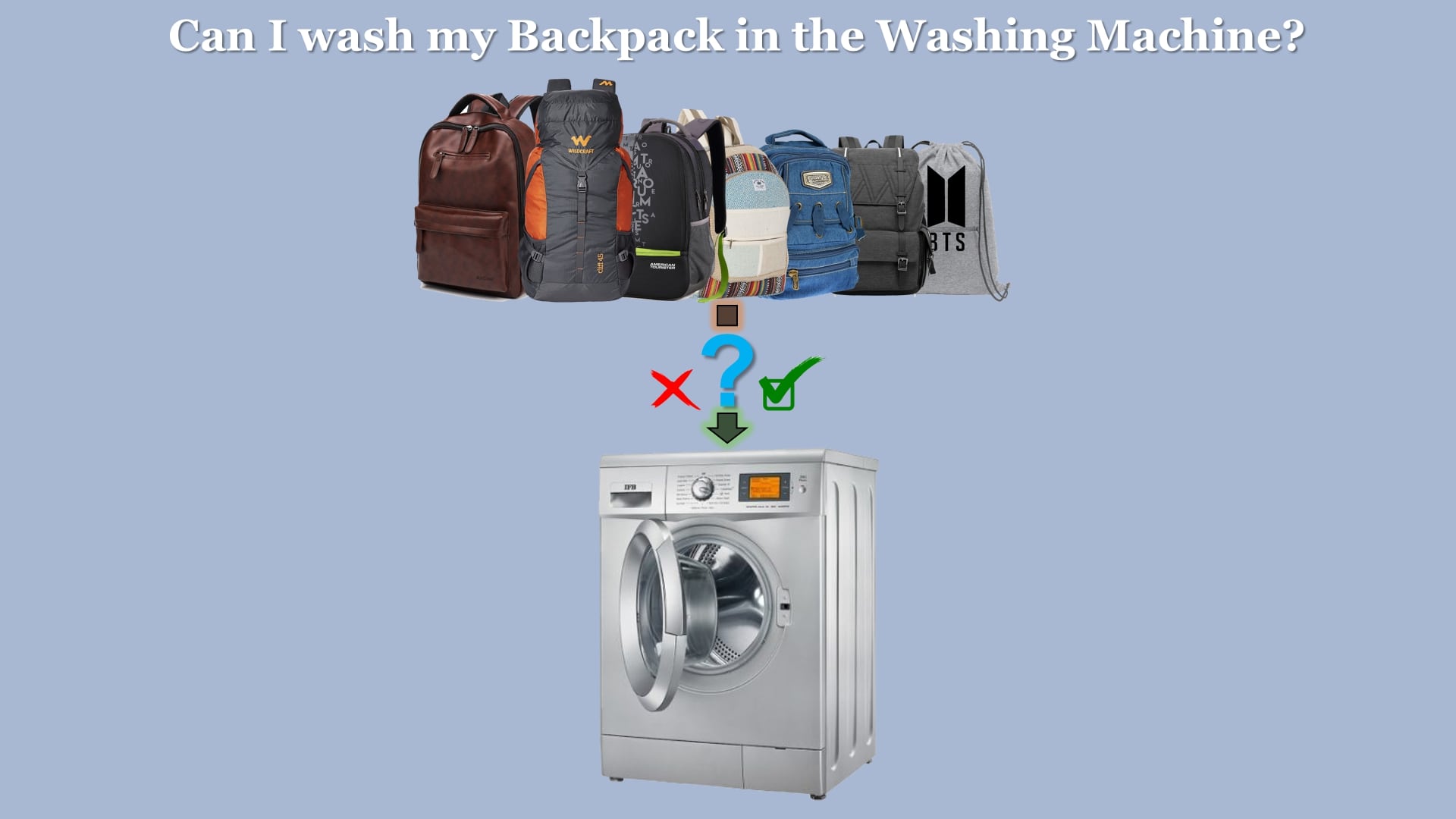 Can i wash my herschel outlet backpack in the washing machine