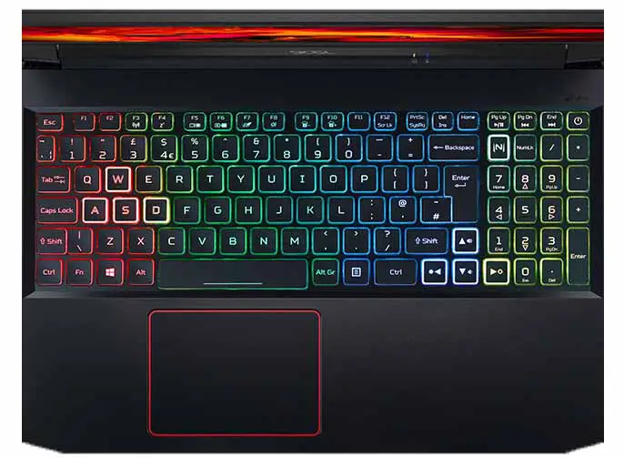 gaming laptop keyboard