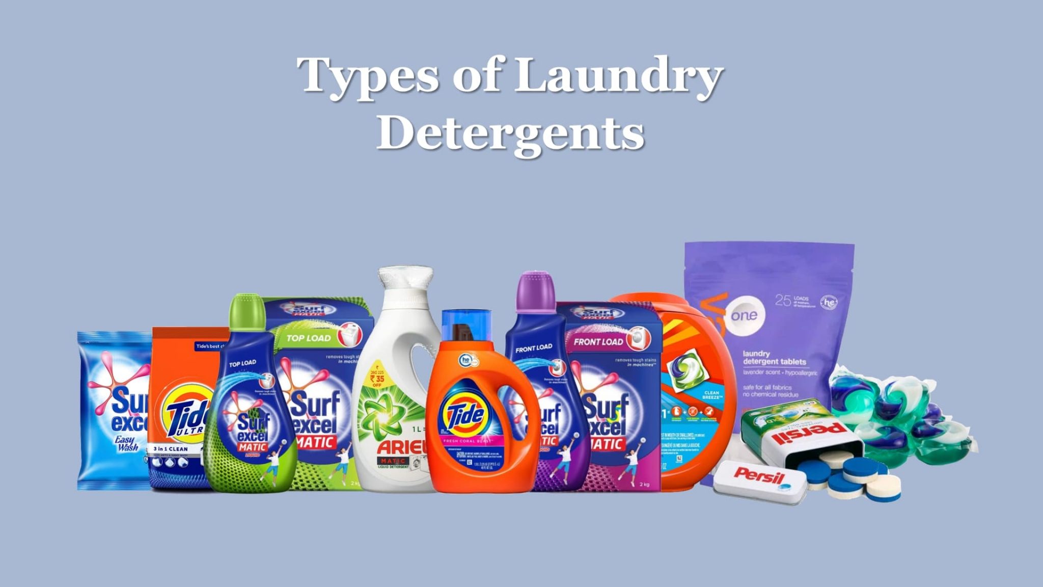 18 Different Types of Laundry Detergents