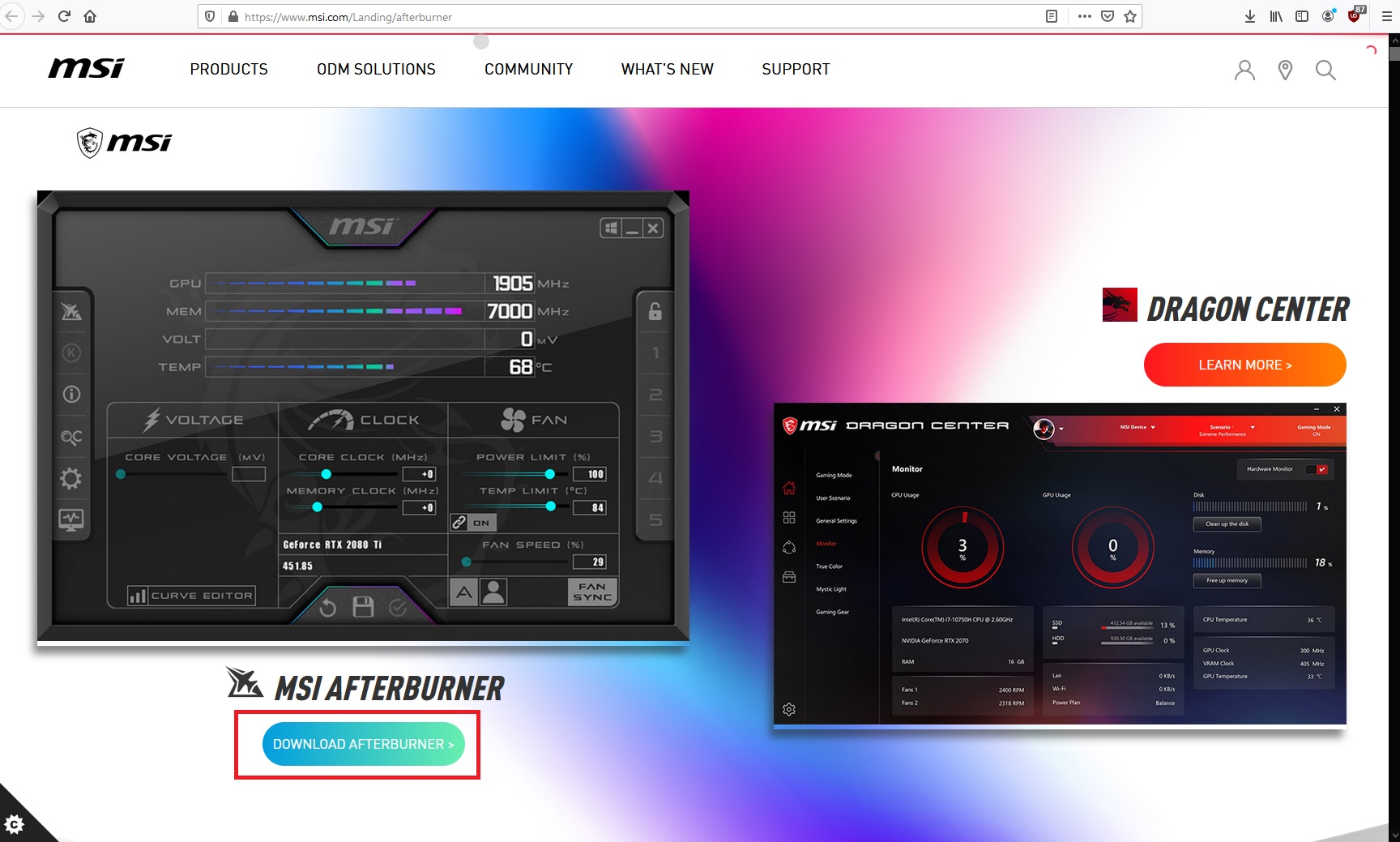 MSI Afterburner Download