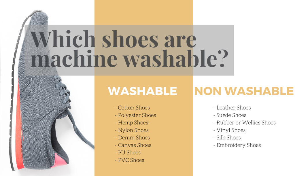 Which shoes are machine washable?