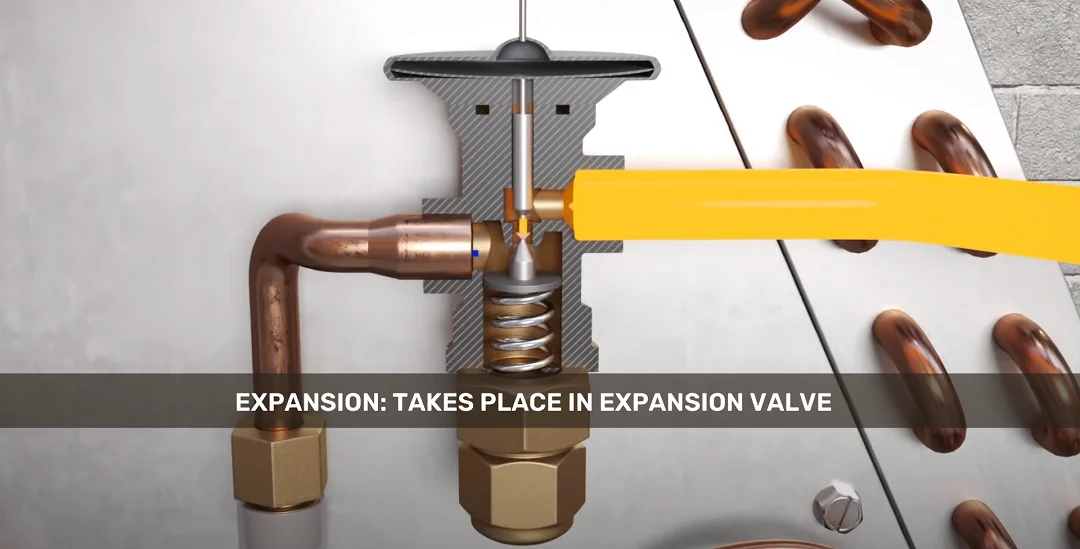 Expansion takes place in Expansion Valve