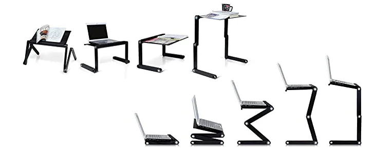 T-8 360 Degree Multi-Angle Adjustable Laptop Table