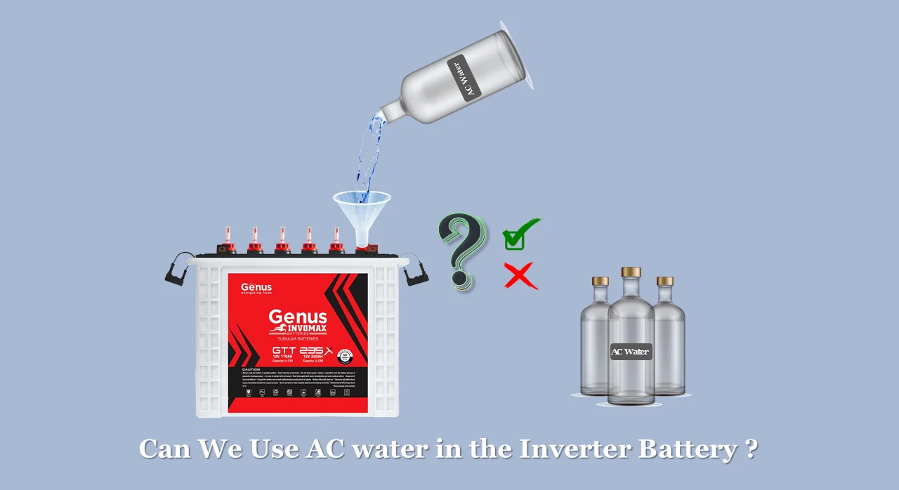 Can We Use AC Water in Inverter Battery