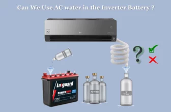 Can we use AC water in inverter Battery